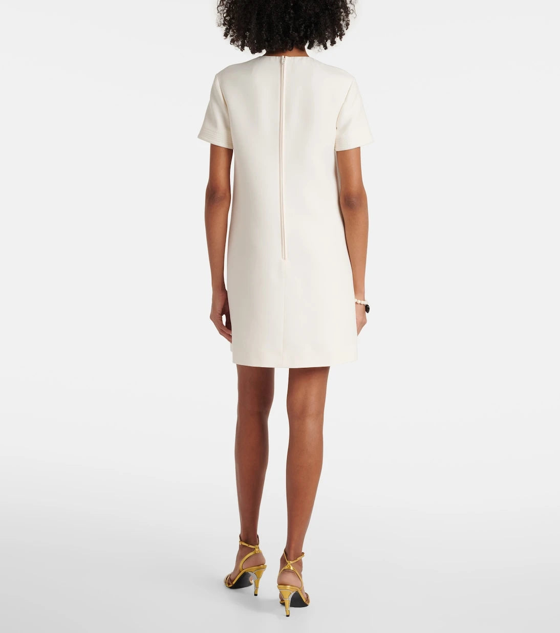 Valentino - VGold Crepe Couture minidress