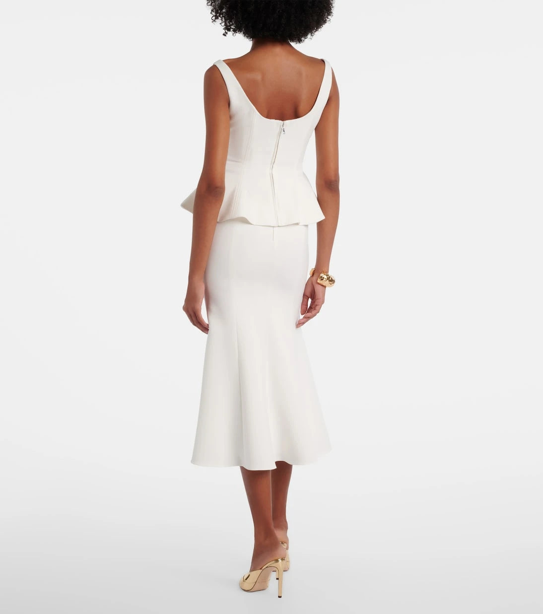 Roland Mouret - Crêpe midi skirt