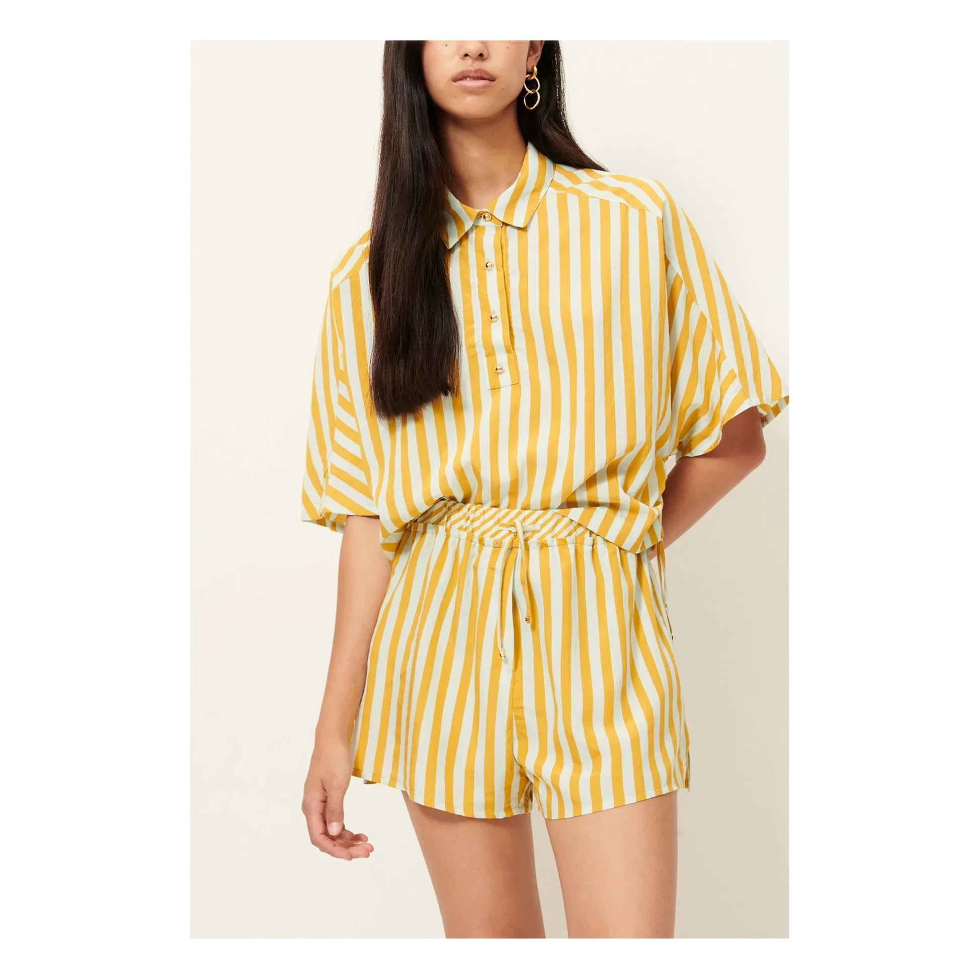 Sessùn - Lido Stripes Shirt | Yellow