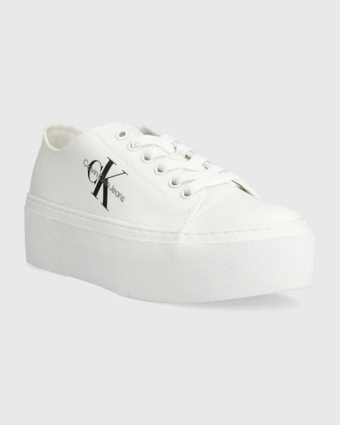 Calvin Klein Jeans FLATFORM+ CUPSOLE LOW TXT Düşük Spor Ayakkabı