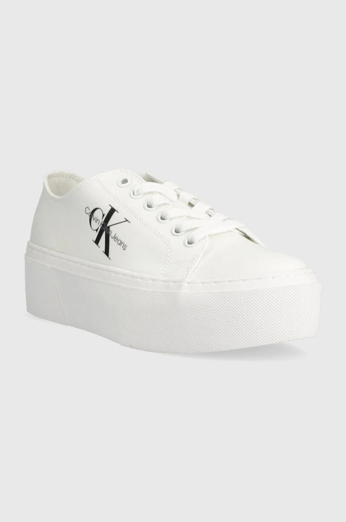 Calvin Klein Jeans FLATFORM+ CUPSOLE LOW TXT Düşük Spor Ayakkabı