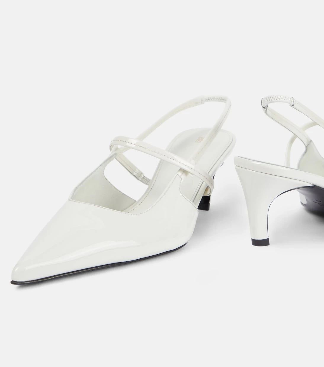 Toteme - Sharp 50 patent leather slingback pumps