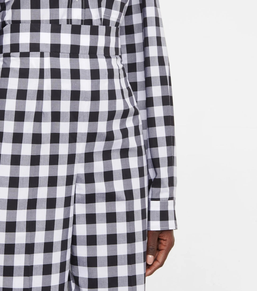 Miu Miu - Gingham high-rise cotton pants