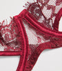 Burgundy Lace-Silk Naraya Balcony Bra