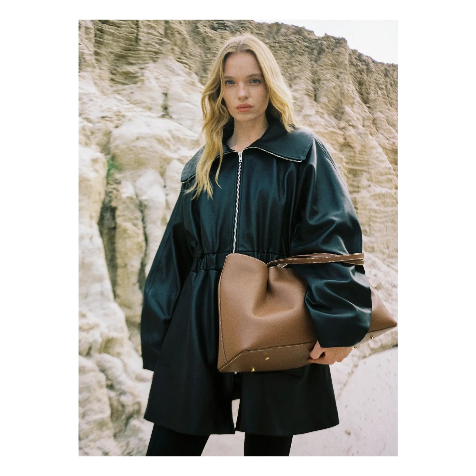 Elleme - Cabas Dimple Cuir | Cognac