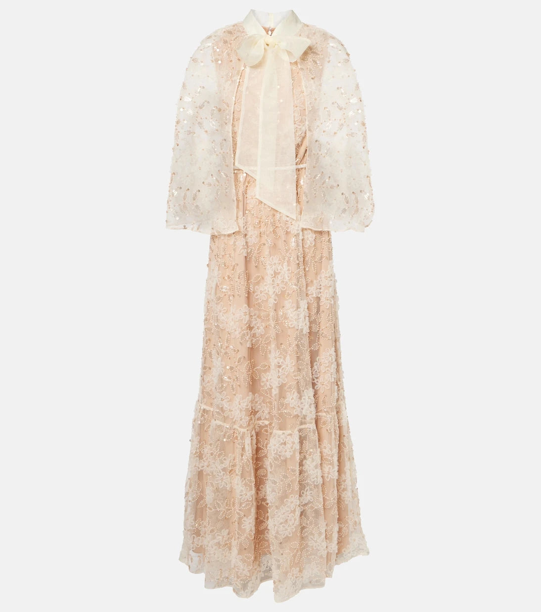 Self-Portrait - Embroidered caped gown