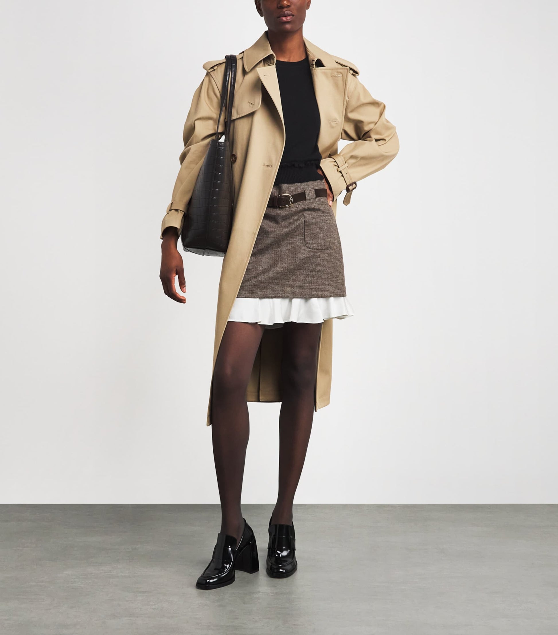 Sandro Paris Black Wool-Cashmere Sweater Vest