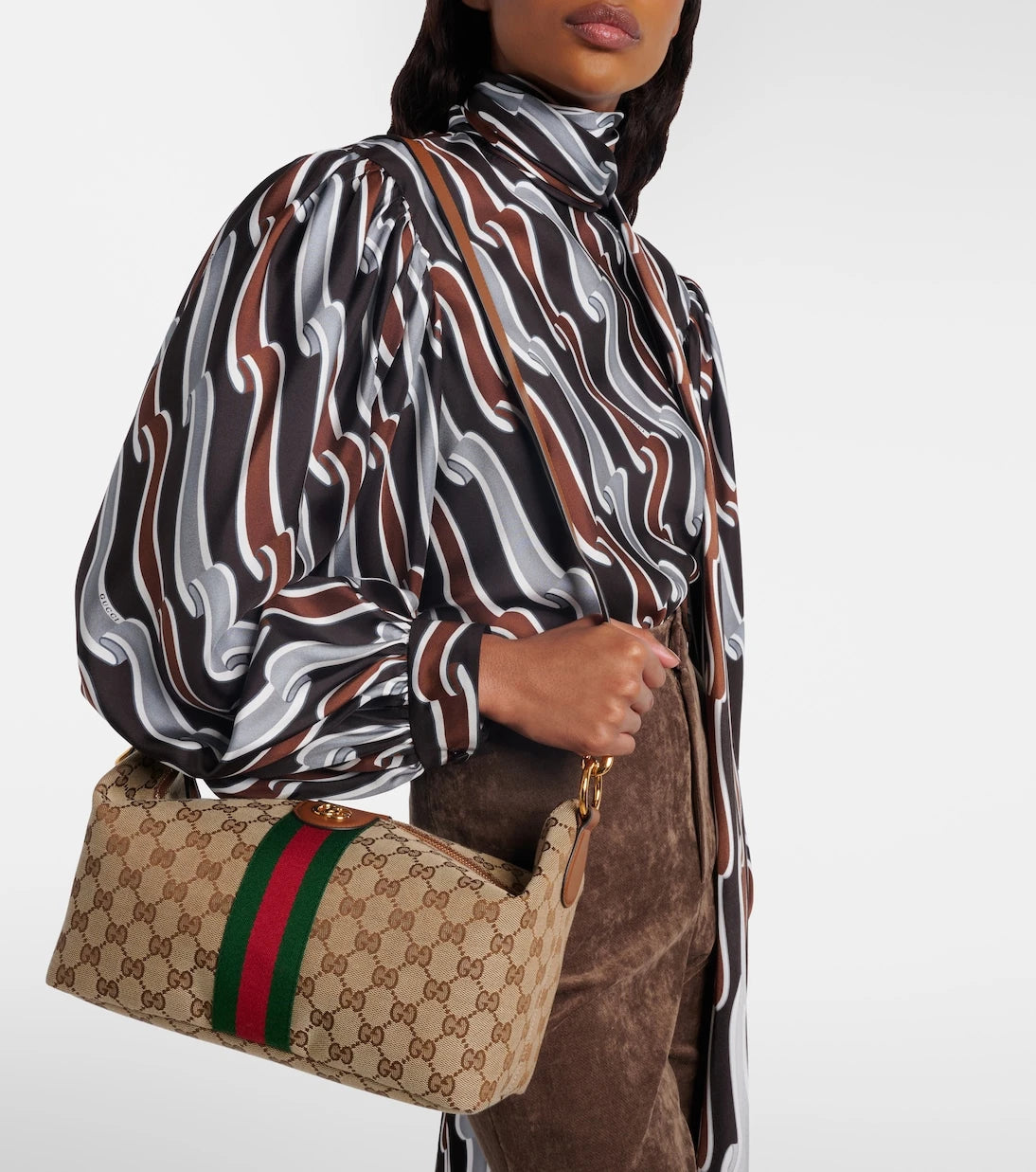 Gucci - حقيبة توت متوسطة Gucci Vanity GG Canvas