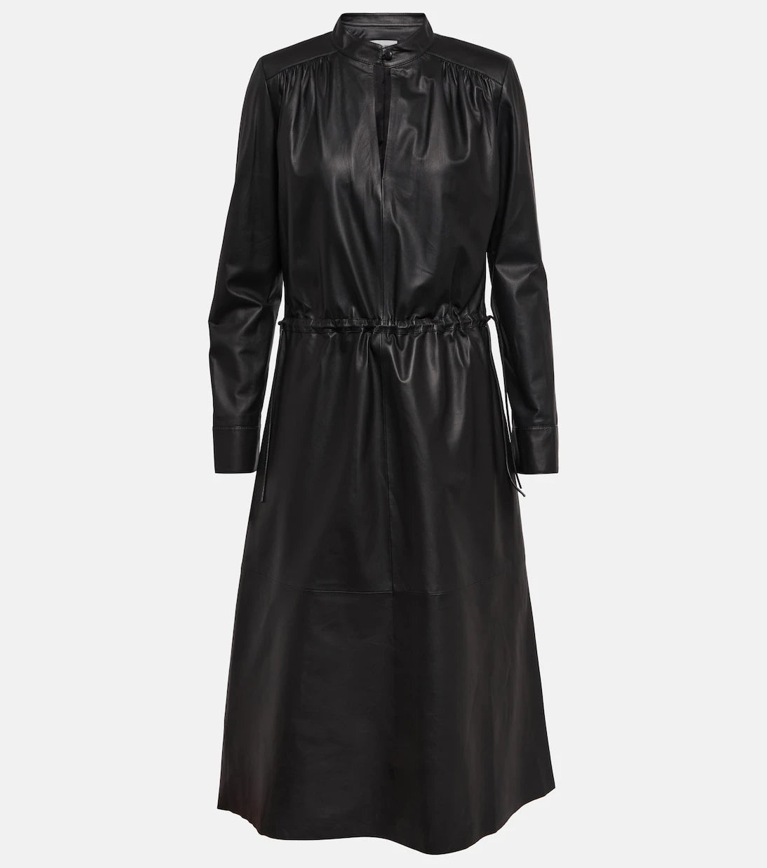 Yves Salomon - Leather midi dress