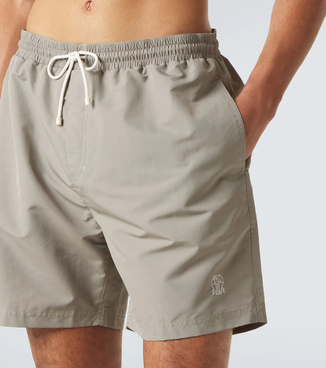 Brunello Cucinelli - Logo swim trunks