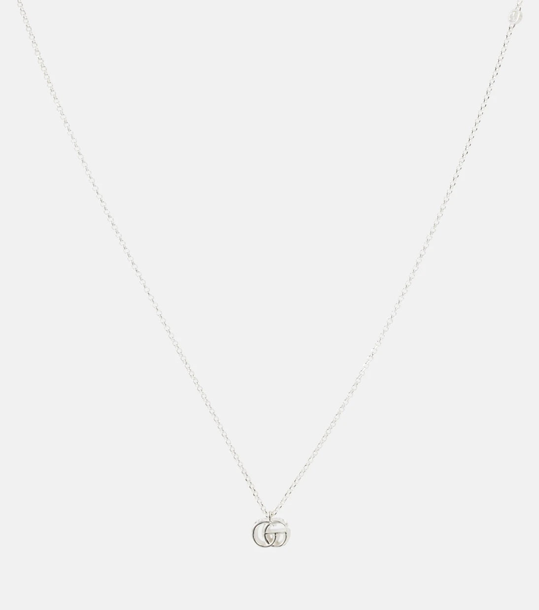 Gucci - GG Marmont sterling silver pendant necklace