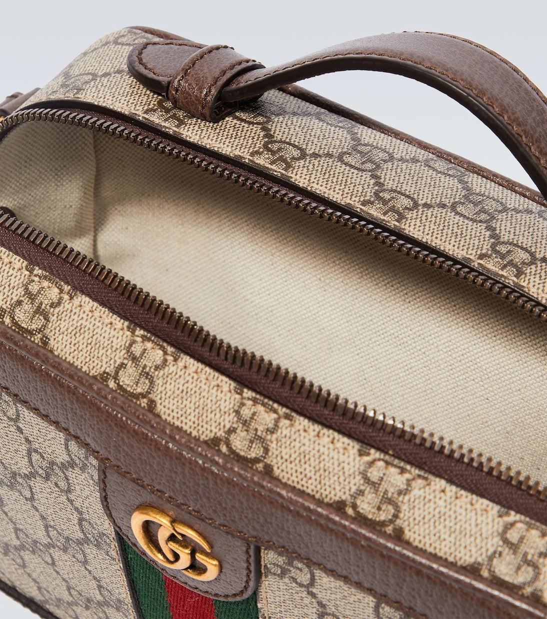 Gucci - حقيبة كتف Ophidia الصغيرة من الكانفاس