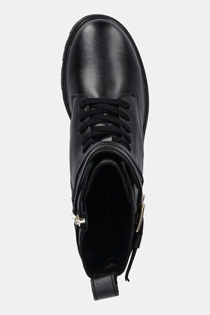 Tommy Hilfiger TH LTHR BIKER LACEUP Deri Bot