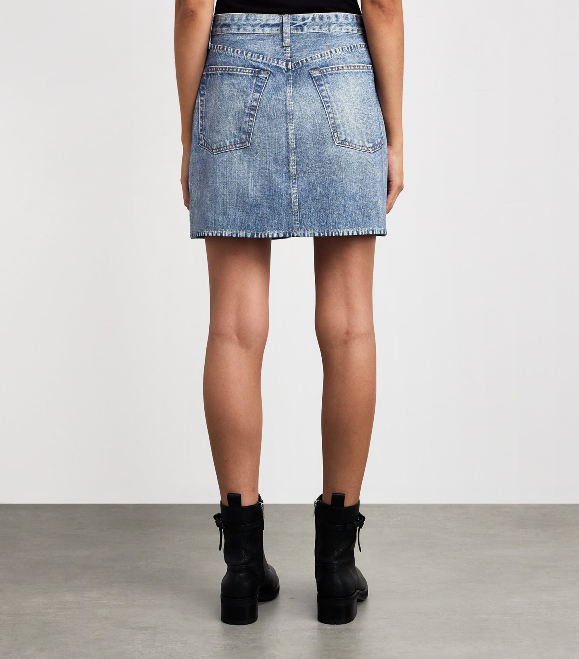 Blue Miramar Mini Skirt