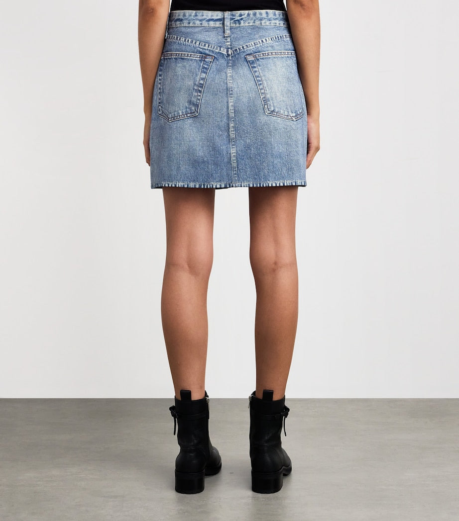 Blue Miramar Mini Skirt