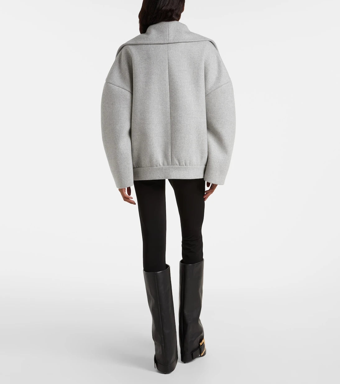 Balmain - Oversized wool and cashmere peacoat