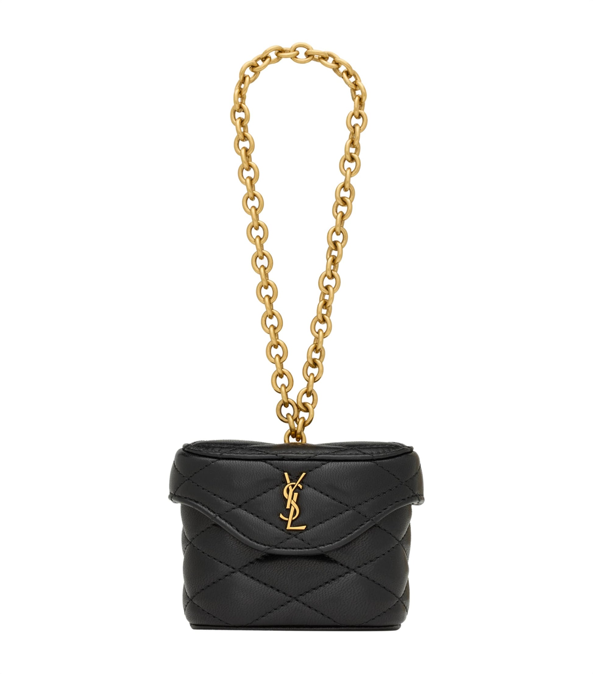 Leather June Box Bag Charm Keyring