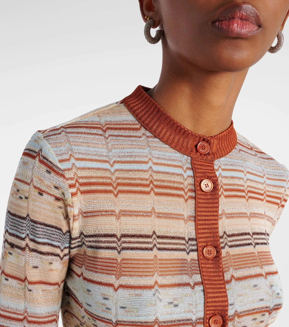 Missoni - كارديجان لاميه بنمط متعرج