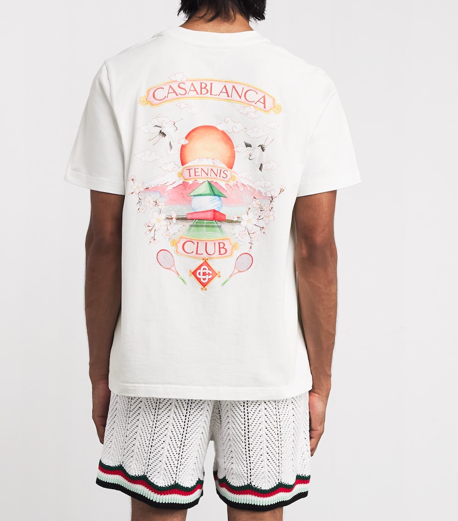 Cotton Tennis Club Print T-Shirt
