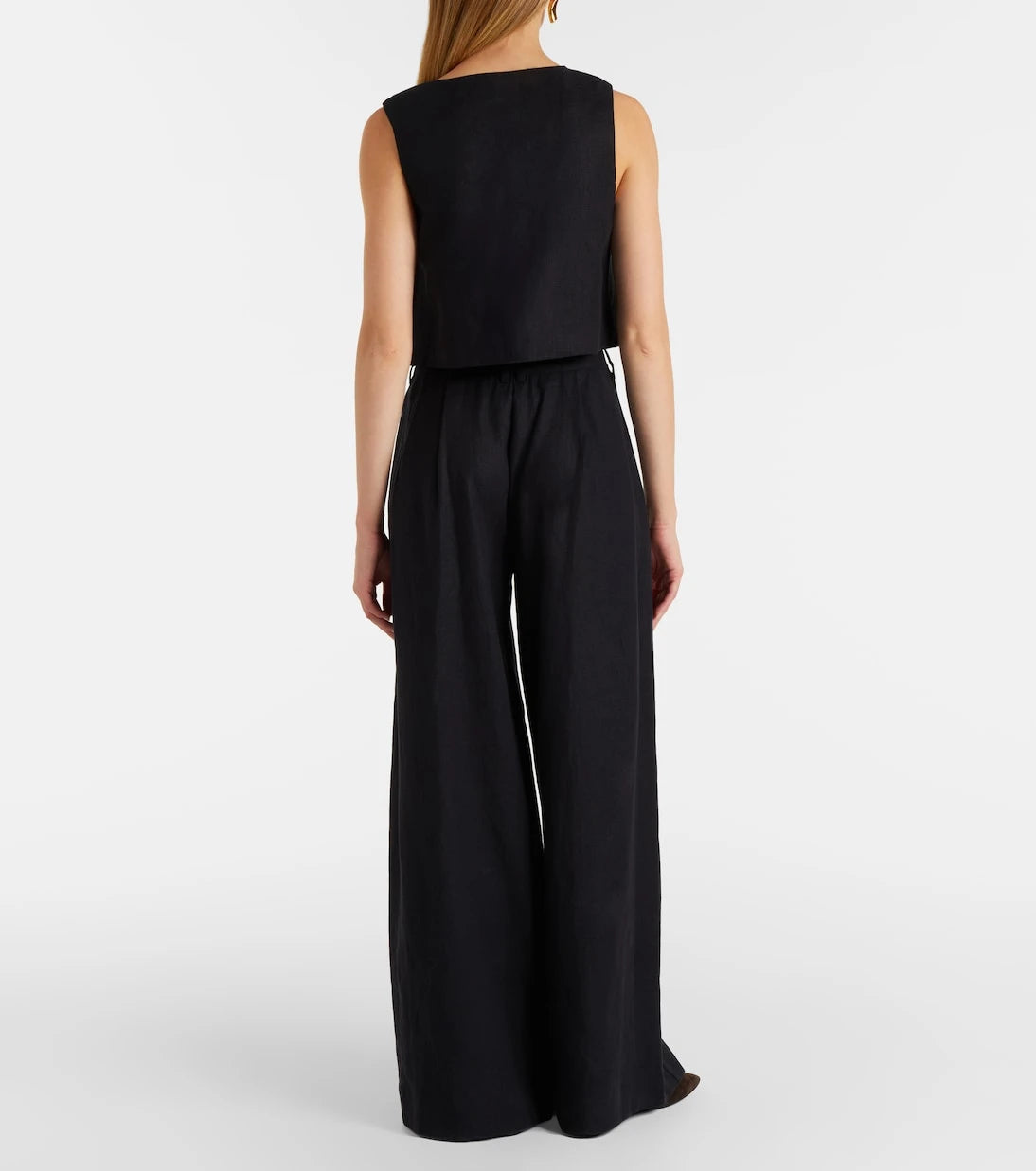 Posse - Parker high-rise linen wide-leg pants