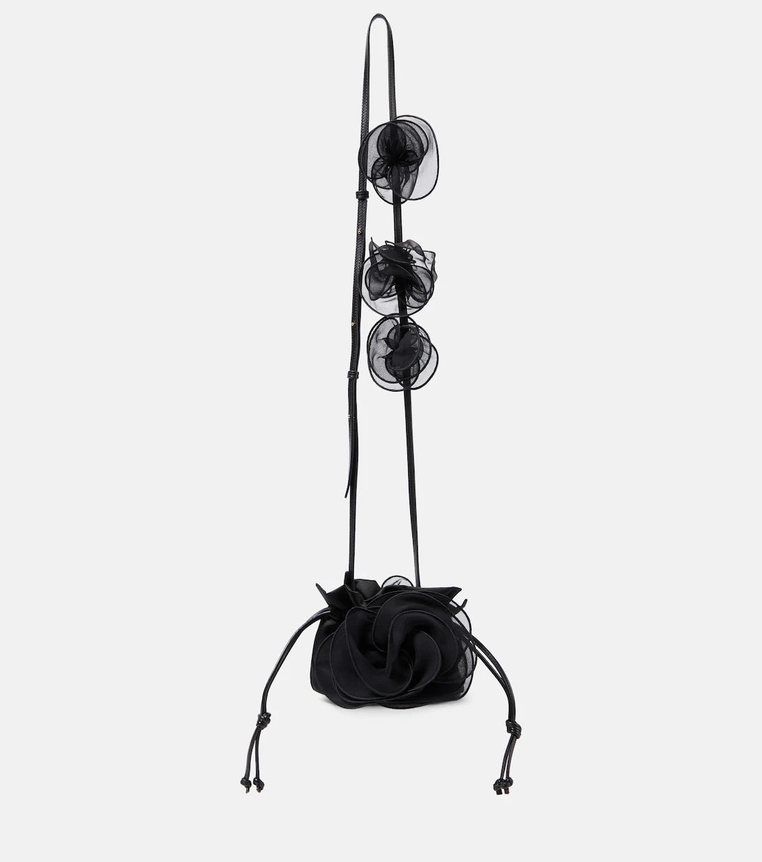Magda Butrym - Magda Small floral-appliqué silk bucket bag
