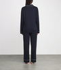 Harrods Navy Jersey Classic Pyjama Set