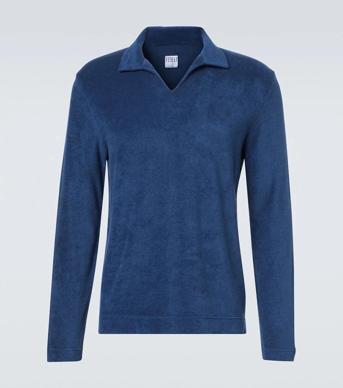 Fedeli - Cotton terry polo sweater