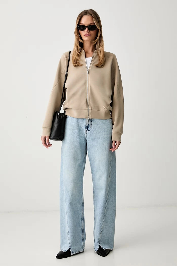 Kadın wide leg jean C_MARLENE SLIT HR