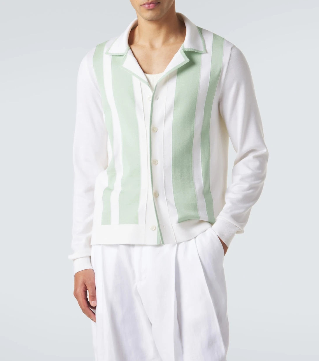 Dolce&Gabbana - Striped wool and silk shirt