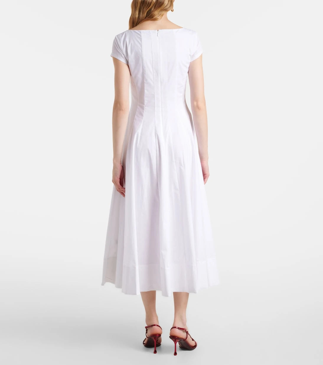 Staud - Wells pleated midi dress