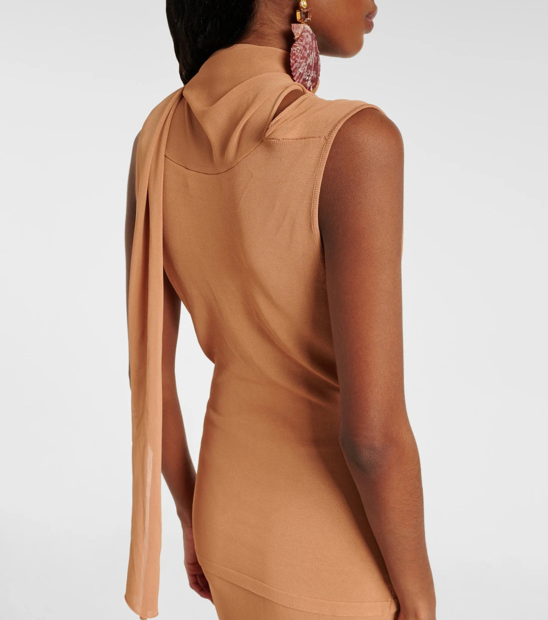 Aya Muse - Draped scarf-detail top