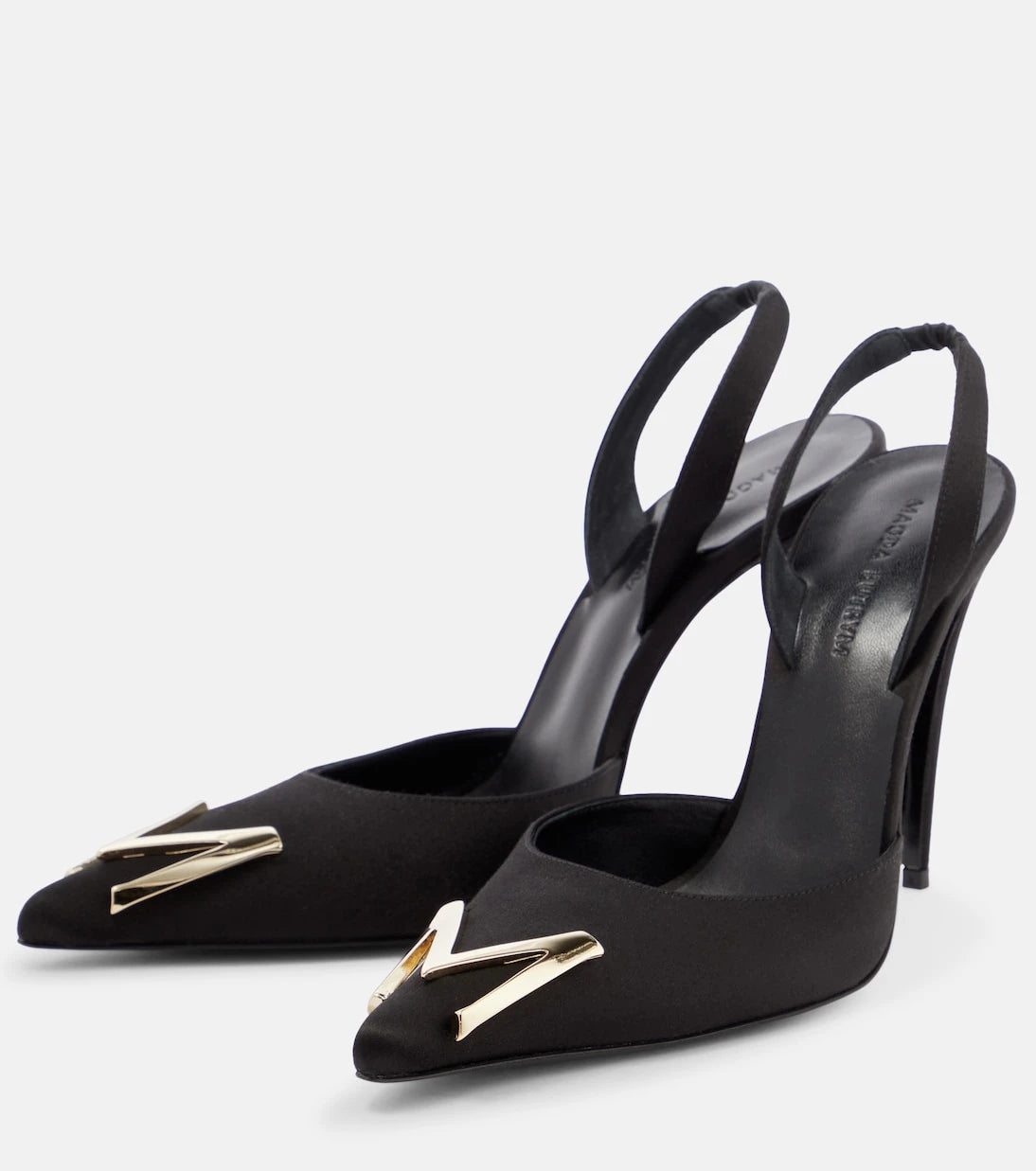 Magda Butrym - Logo slingback pumps