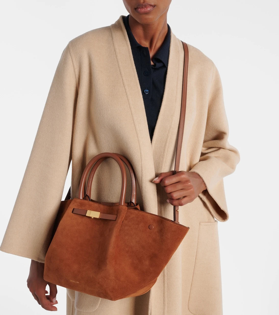 DeMellier - New York Midi suede tote bag