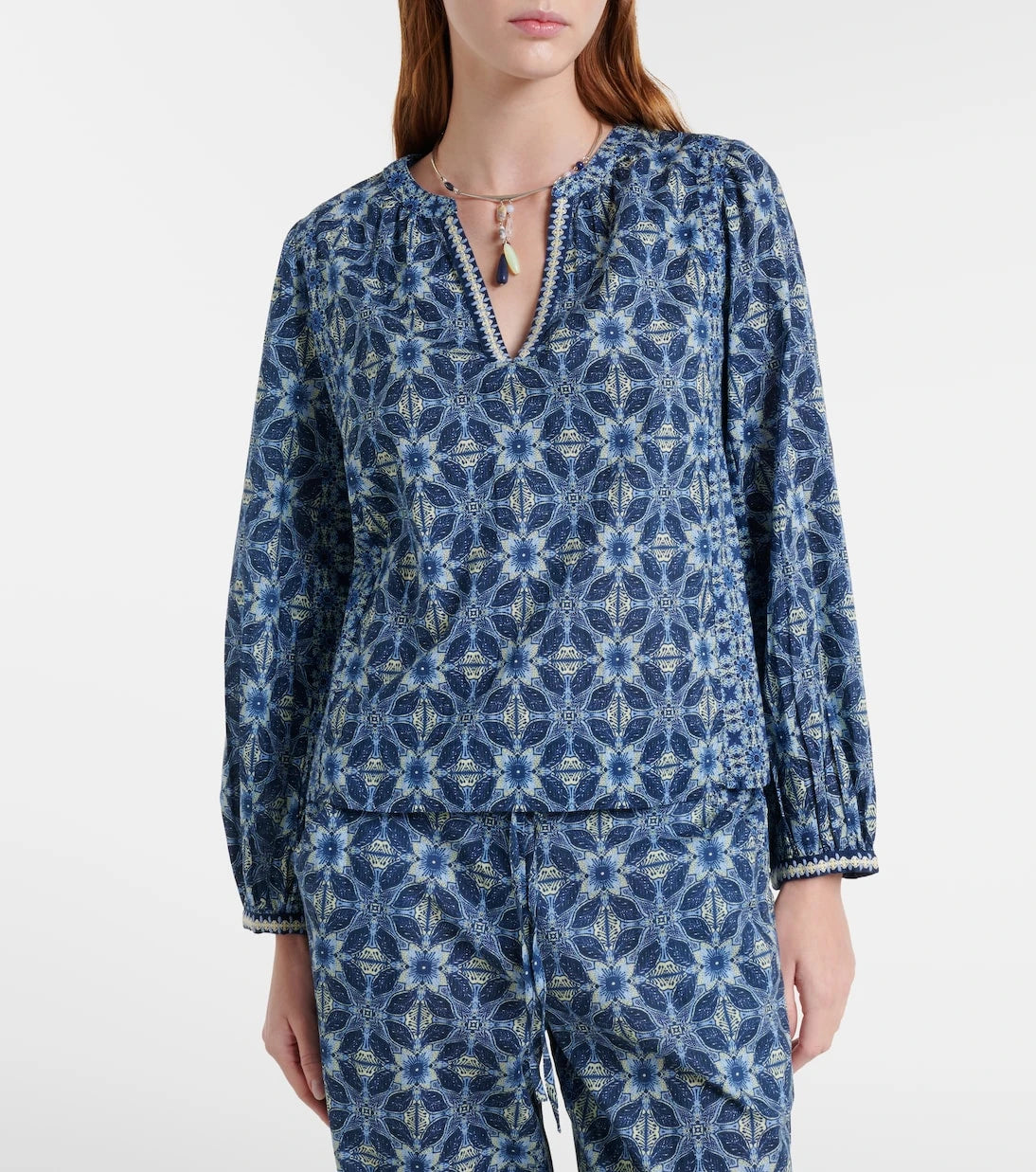 Velvet - Claudie printed cotton blouse