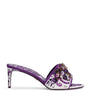 Dolce & Gabbana Multi Crystal-Detail Majolica Print Heeled Mules 60