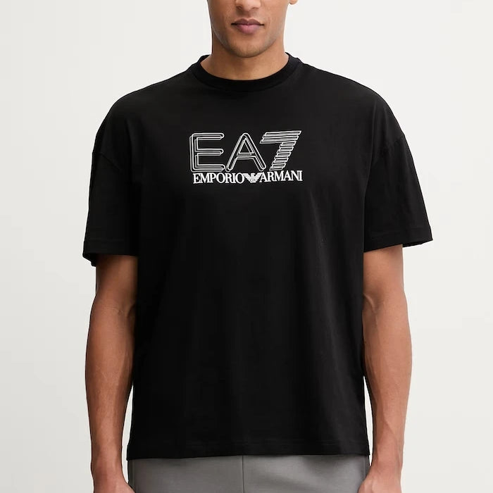 Памучна тениска EA7 Emporio Armani