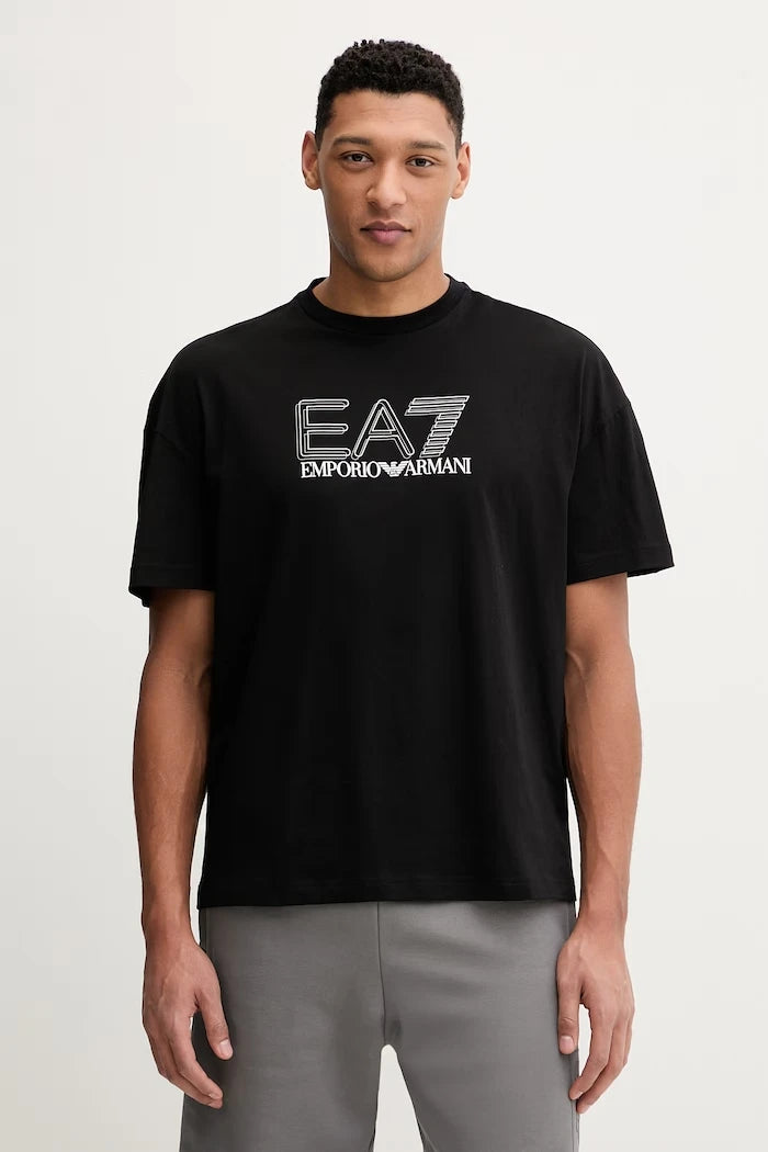 Памучна тениска EA7 Emporio Armani