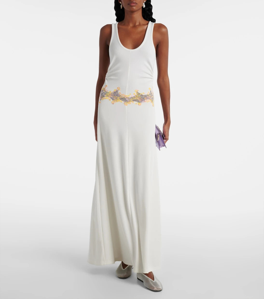 Christopher Esber - Crystal Orbit lace-trimmed maxi dress