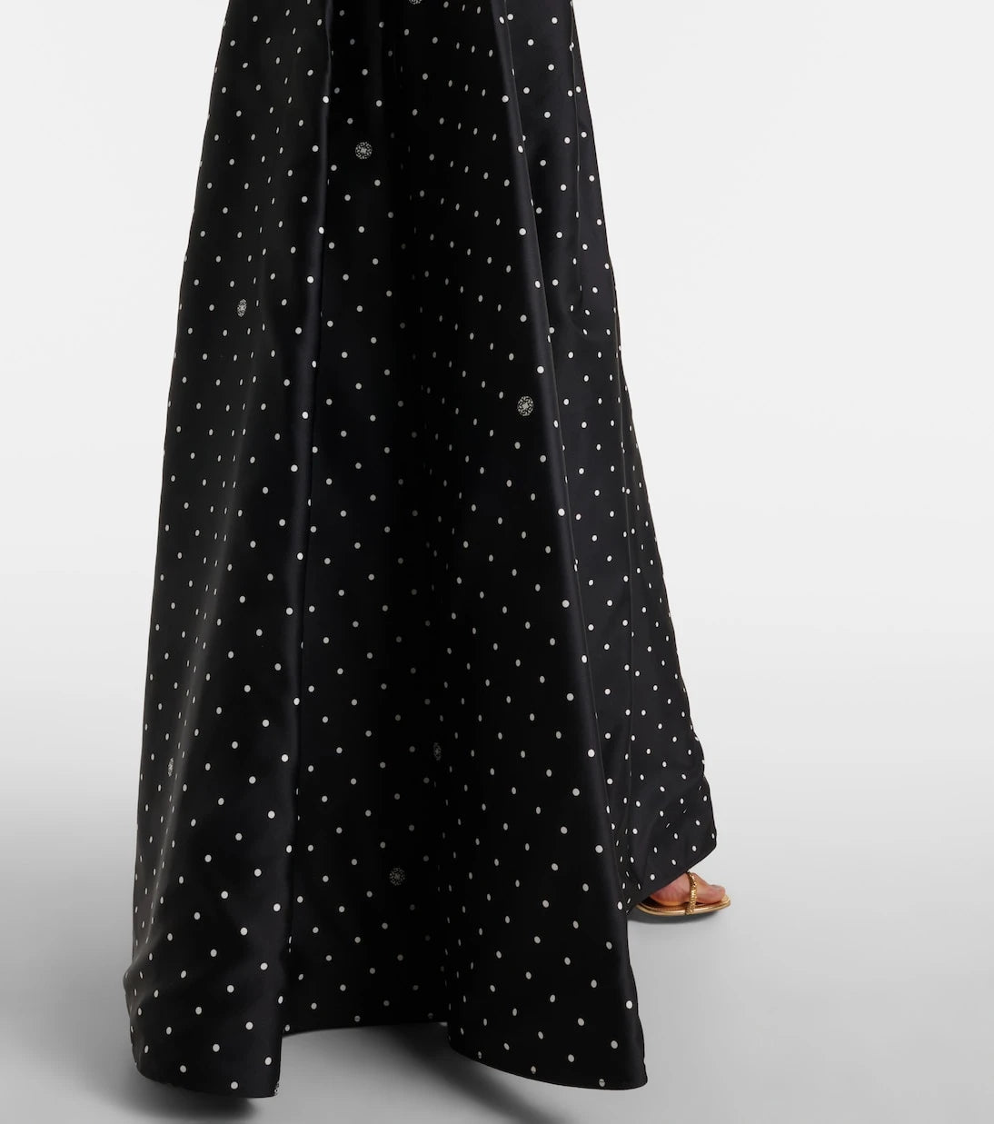 Elie Saab - Kuşaklı puantiyeli elbise