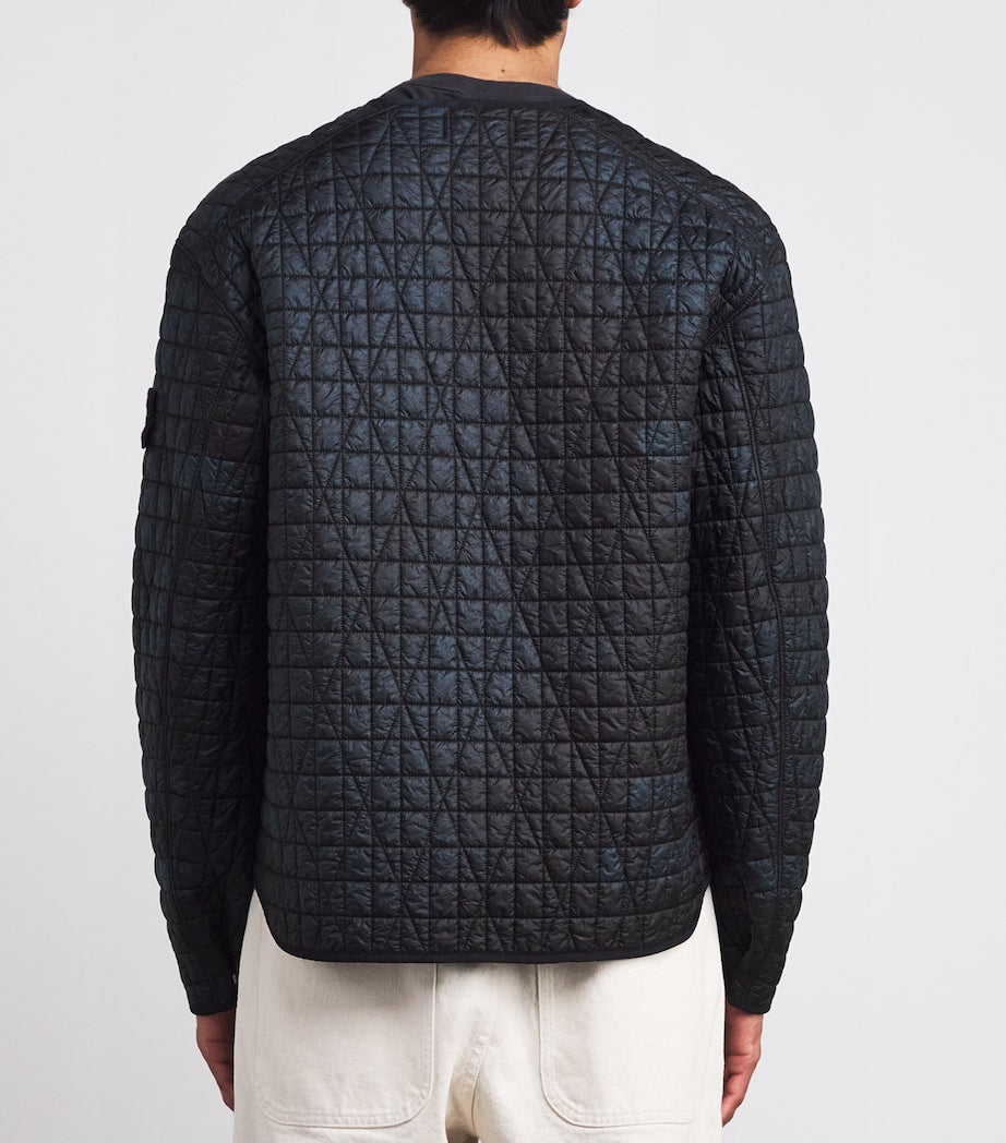Stone Island Black Nylon Reps-TC Corrosion Treatment Quilted Liner Jacket