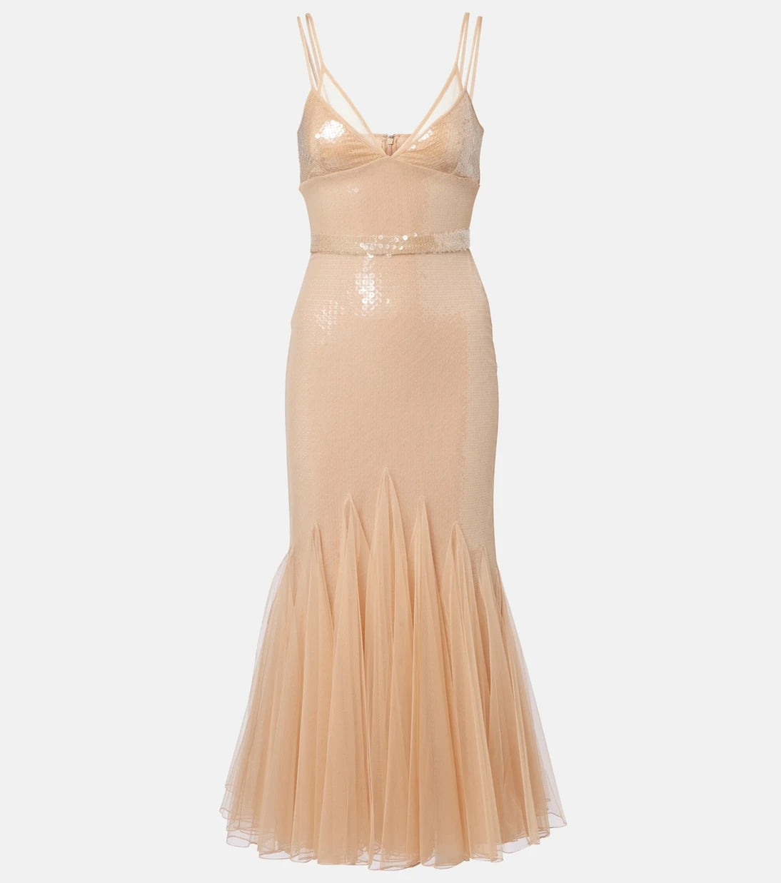 David Koma - Sequined tulle gown
