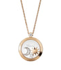 Rose Gold and Diamond Happy Diamonds Pendant