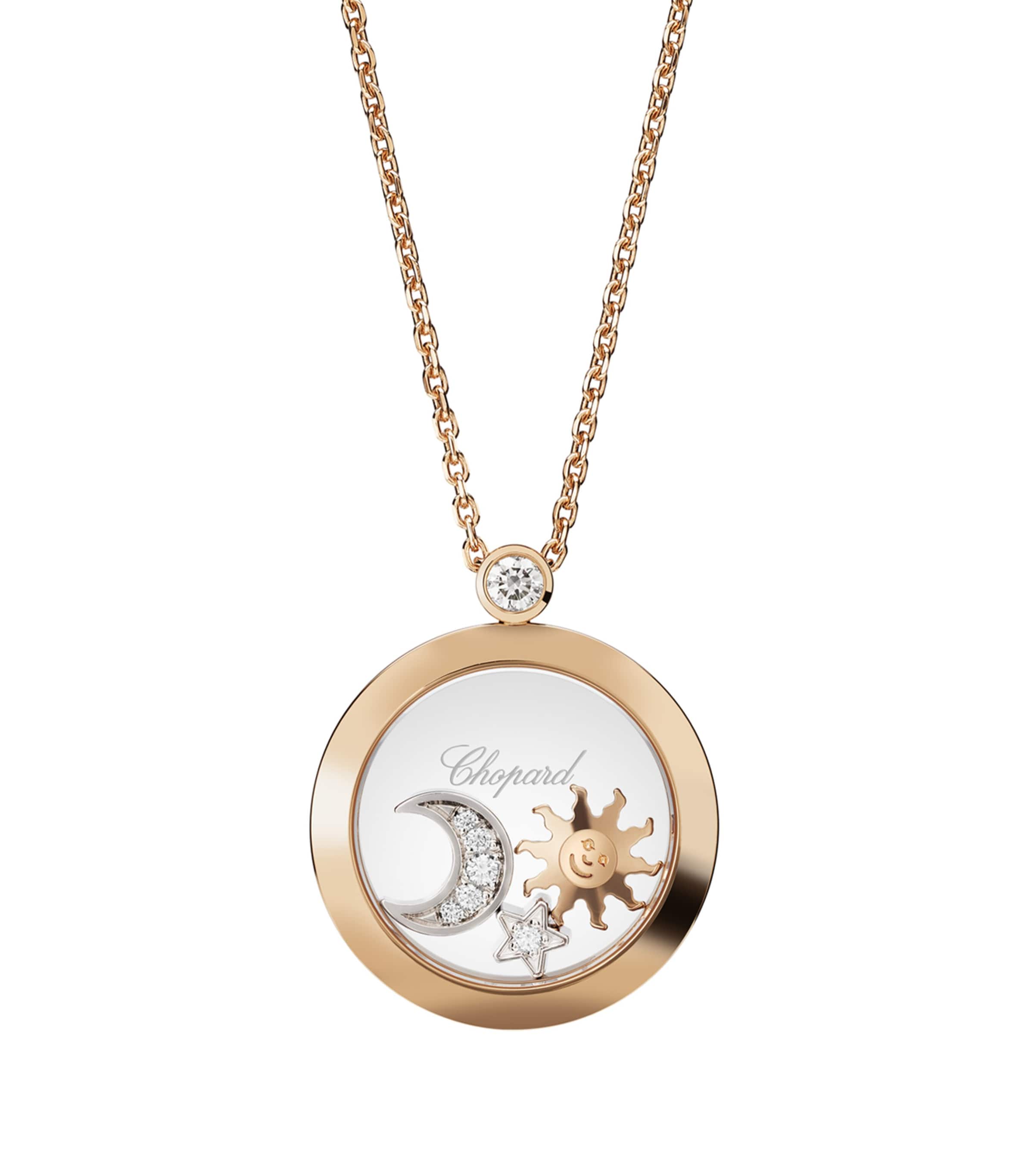Rose Gold and Diamond Happy Diamonds Pendant