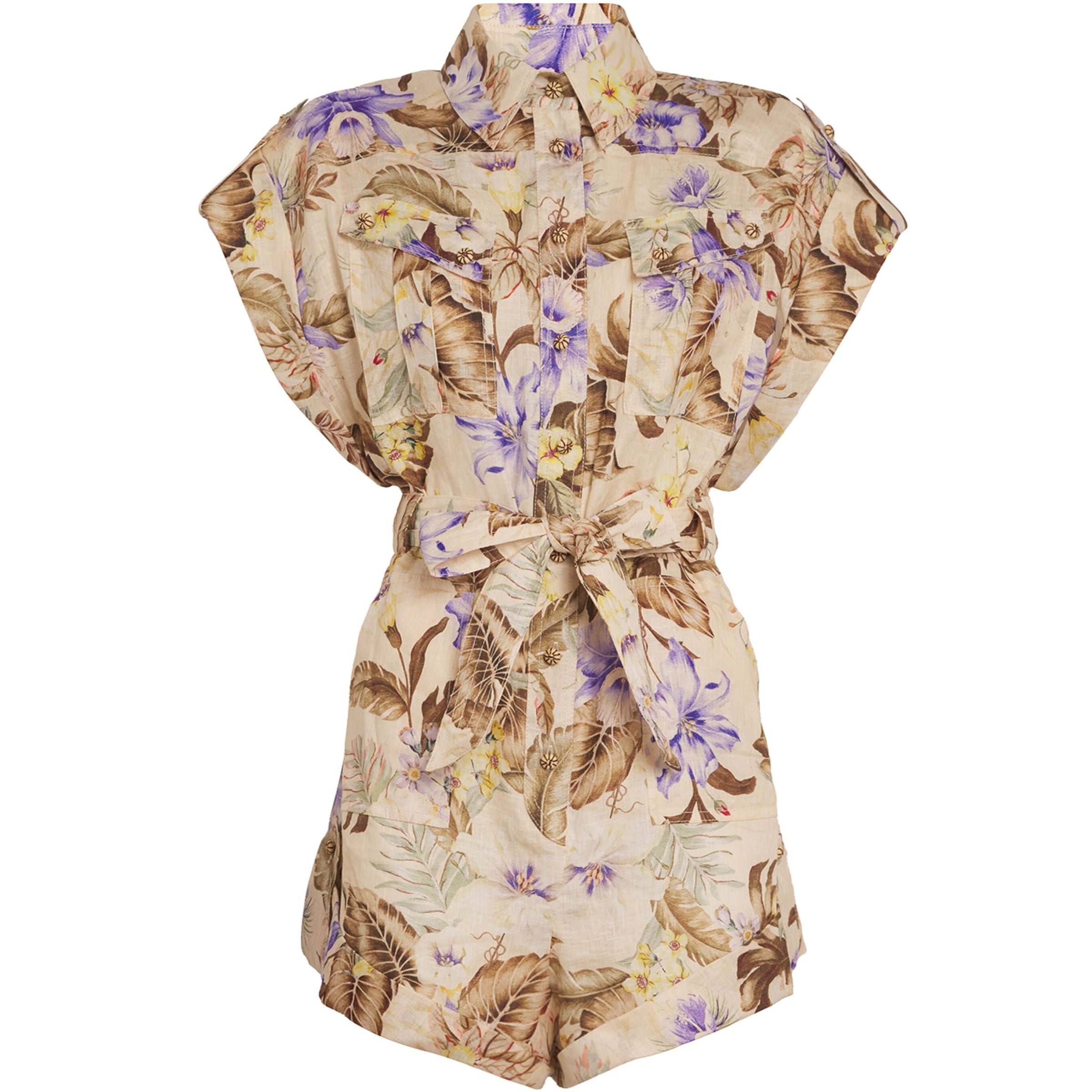 Multi Linen Ascension Playsuit