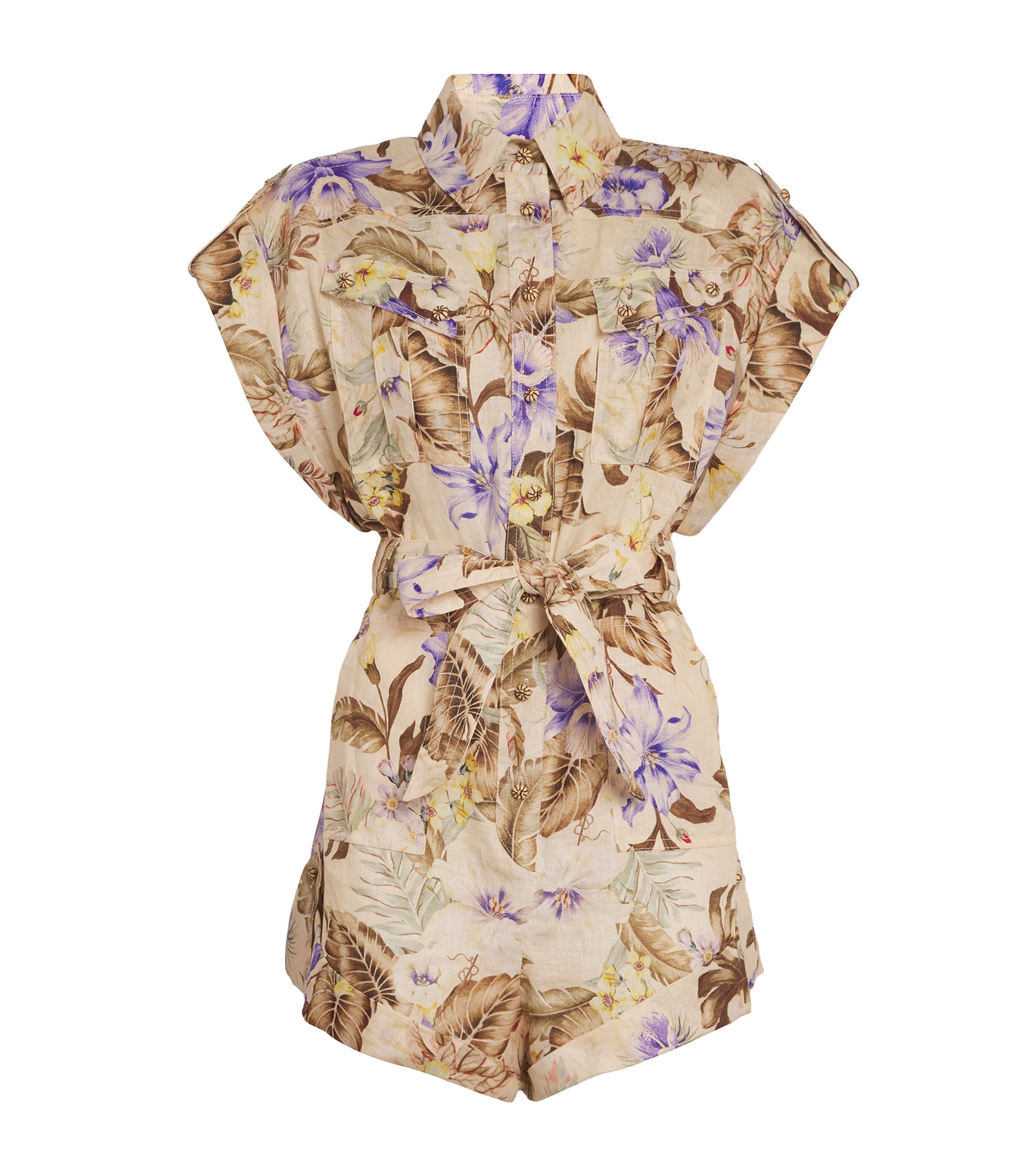 Multi Linen Ascension Playsuit