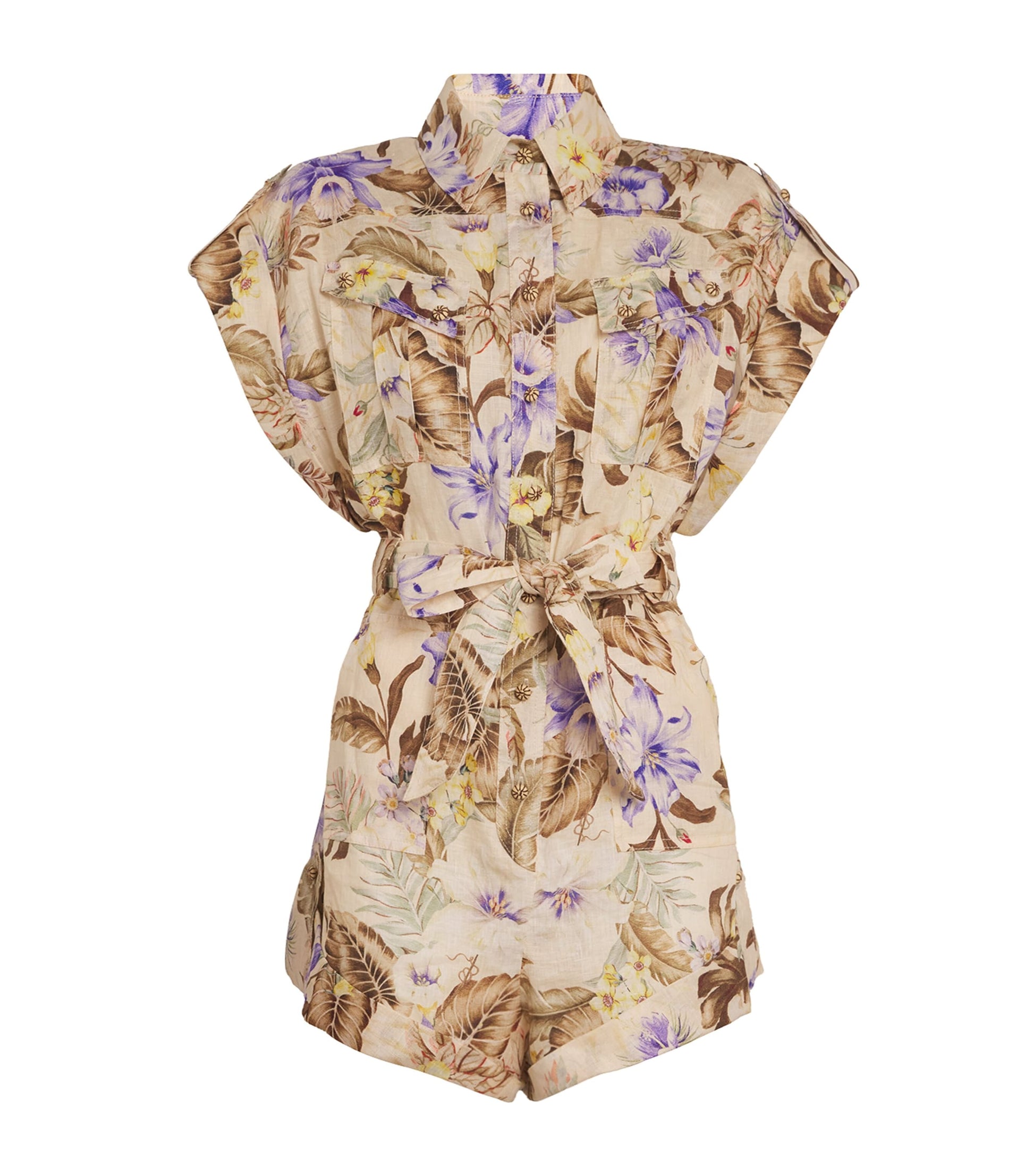 Multi Linen Ascension Playsuit