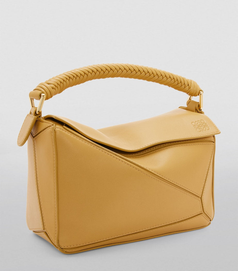 LOEWE Beige Small Leather Puzzle Top-Handle Bag