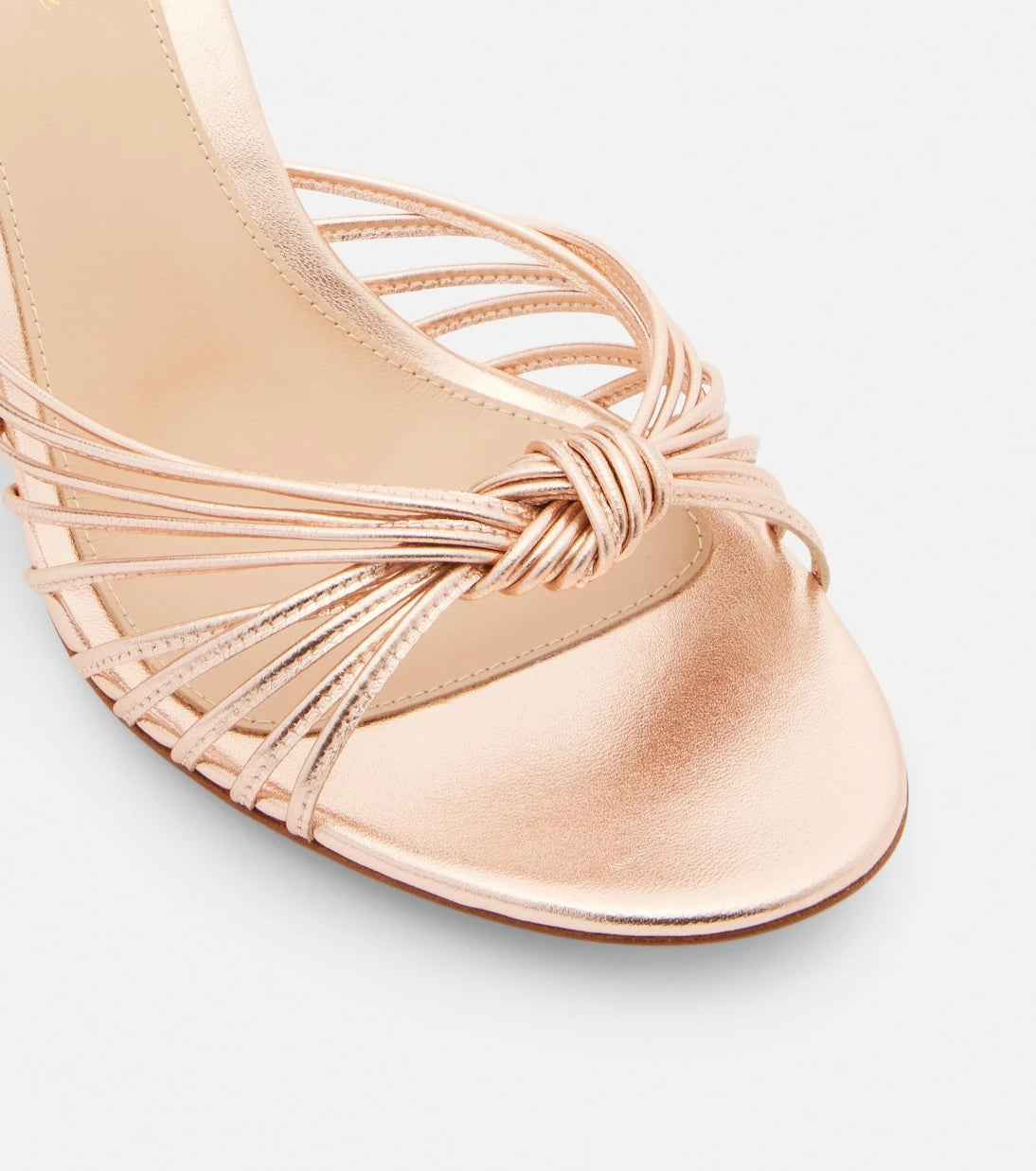 Gianvito Rossi - Sofia metallic leather mules