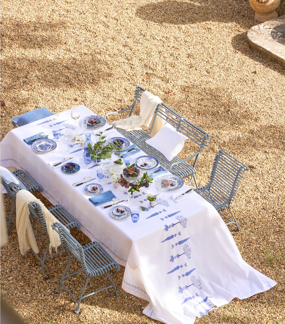 Linen Embroidered Midi Tablecloth (170cm x 320cm)