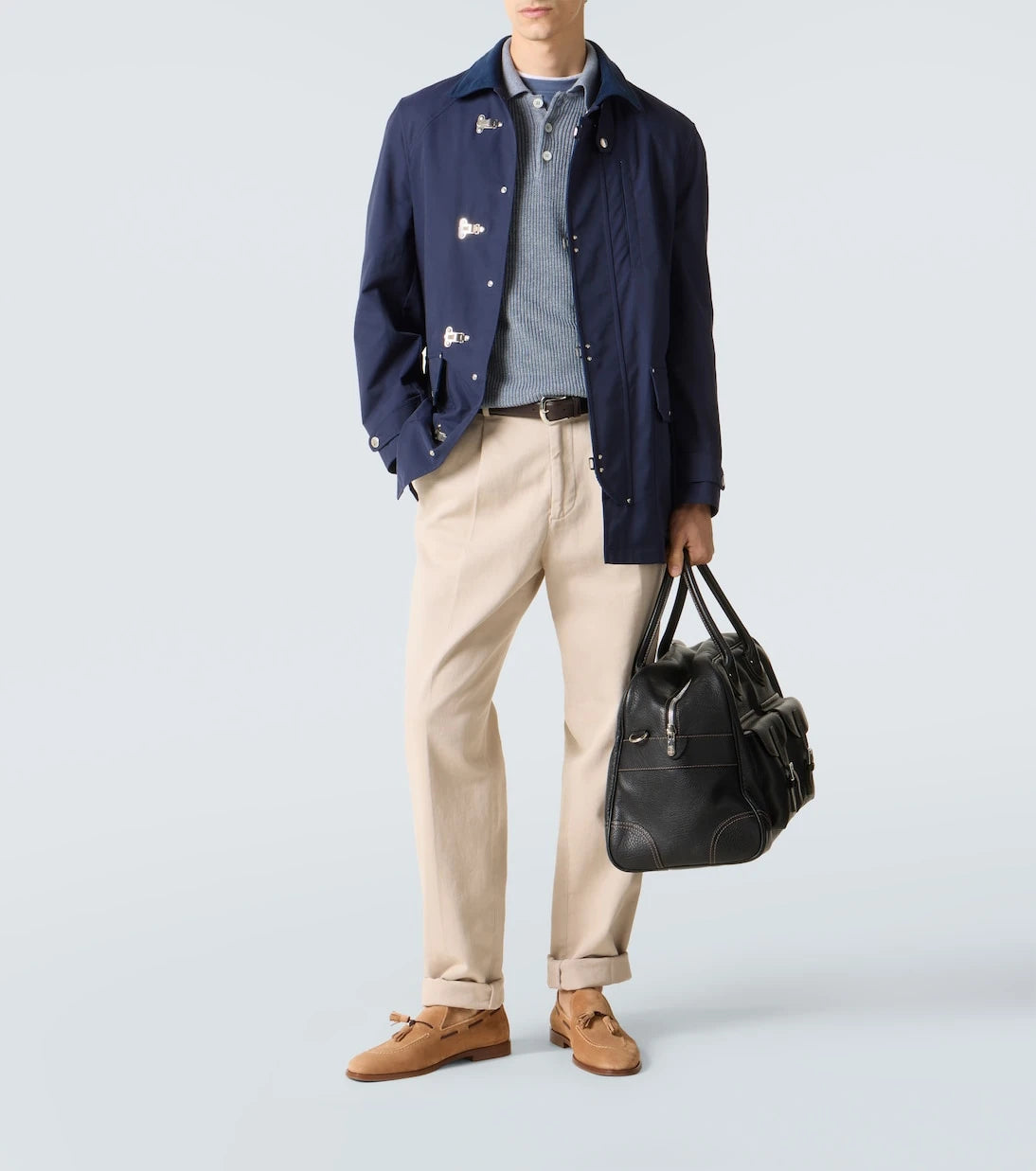 Brunello Cucinelli - Linen and cotton polo shirt